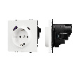 Механизм розетки с USB зарядкой SCT-NOBE-MUAC-SFPL-WH (230V, 16A) (Arlight, -)