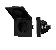 Механизм розетки влагозащищённый SCT-NOBE-MCP-SFPL-BK (230V, 16A) (Arlight, -)