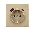 Механизм розетки с USB зарядкой SCT-NOBE-MUAC-SFPL-GD (230V, 16A) (Arlight, -)