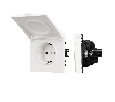 Механизм розетки влагозащищённый SCT-NOBE-MCP-SFPL-WH (230V, 16A) (Arlight, -)