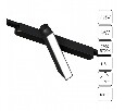 Светильник на штанге Arte Lamp Rapid A2960PL-1BK