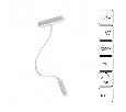 Светильник на штанге Arte Lamp Rapid A1162PL-1WH