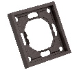 Рамка STEKKER, PFR00-5001-09 1-местная, серия Эмили, антрацит, soft touch