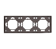 Рамка STEKKER, PFR00-5003-09 3-местная, серия Эмили, антрацит, soft touch