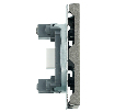 Розетка HDMI 2.0 Type A (механизм), STEKKER, серия Эмили, RST00-5118-09, антрацит, soft touch