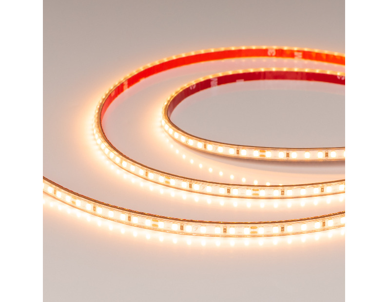 Лента герметичная RTW-PS-A140-7mm 24V Warm2400 (10 W/m, IP67, 5m) (Arlight, CRI>90)