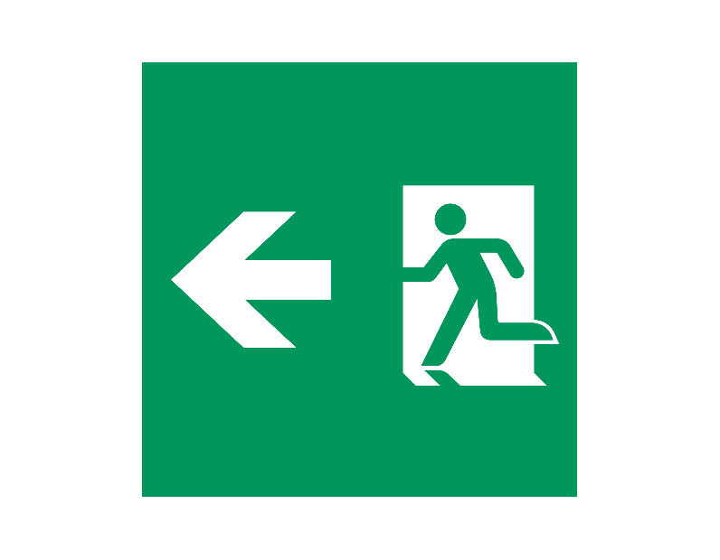 Пиктограмма EMGP-MARK-MA-LEFT (Человек, Влево) (Arlight, Пластик)