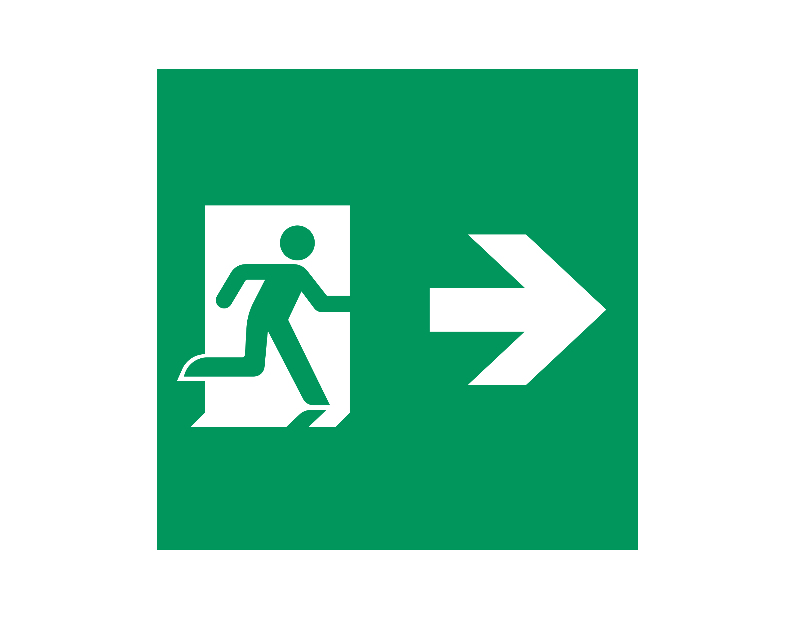 Пиктограмма EMGP-MARK-MA-RIGHT (Человек, Вправо) (Arlight, Пластик)