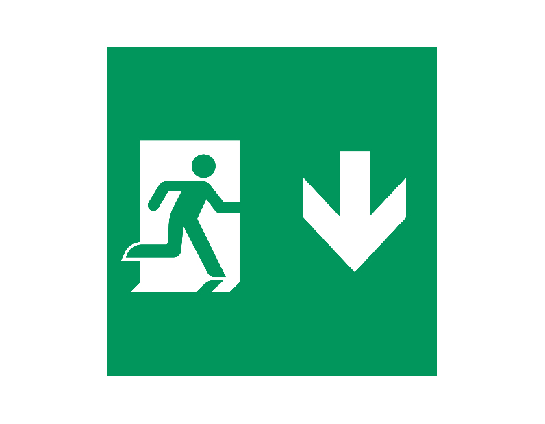 Пиктограмма EMGP-MARK-MA-DOWN (Человек, Вниз) (Arlight, Пластик)