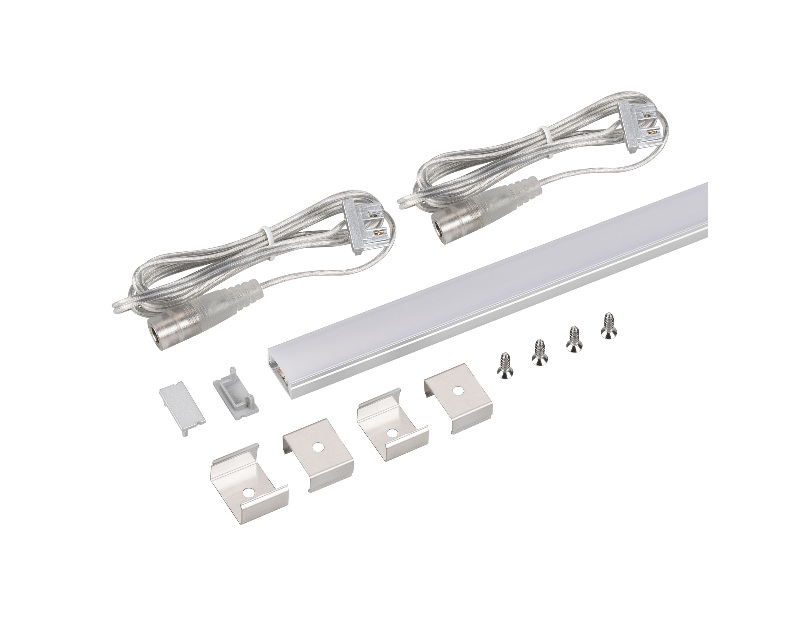 Набор для светодиодной подсветки ARL-KIT-SLIM-FC 24V Day4000 (14,4 W/m, IP20, 2m) (Arlight, Алюминий+пластик)