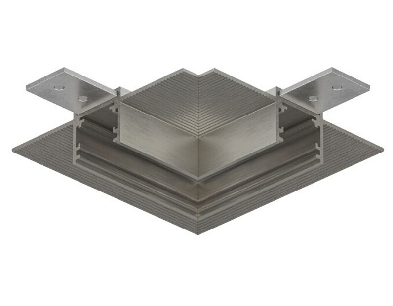 Соединитель угловой L-образный для треков встраиваемых Denkirs SHINE HIDE TR5705-DN