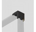 Соединитель угловой L-образный для треков накладных Denkirs AIR BASE TR5232-BK