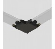 Соединитель угловой L-образный для треков накладных Denkirs AIR BASE TR5231-BK