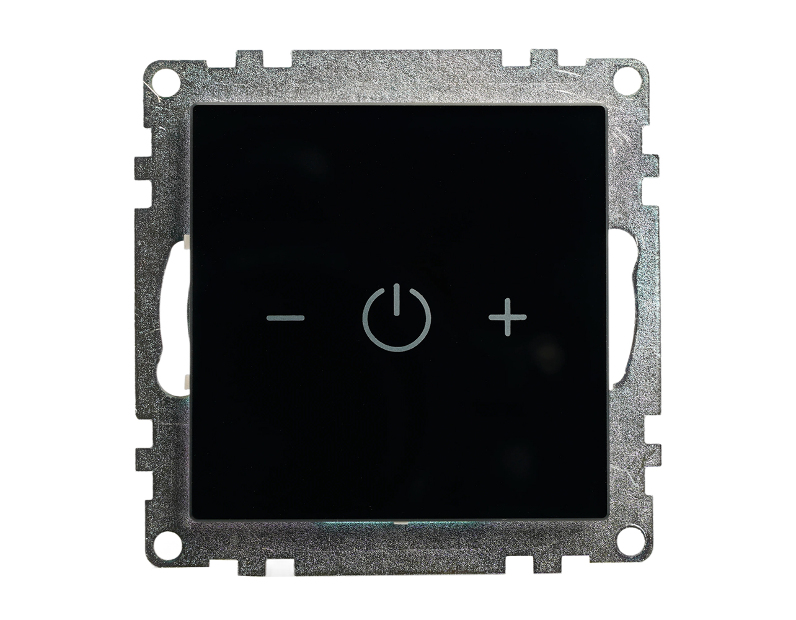 Выключатель диммирующий сенсорный (механизм) 250В, 150W, серия Катрин, черный