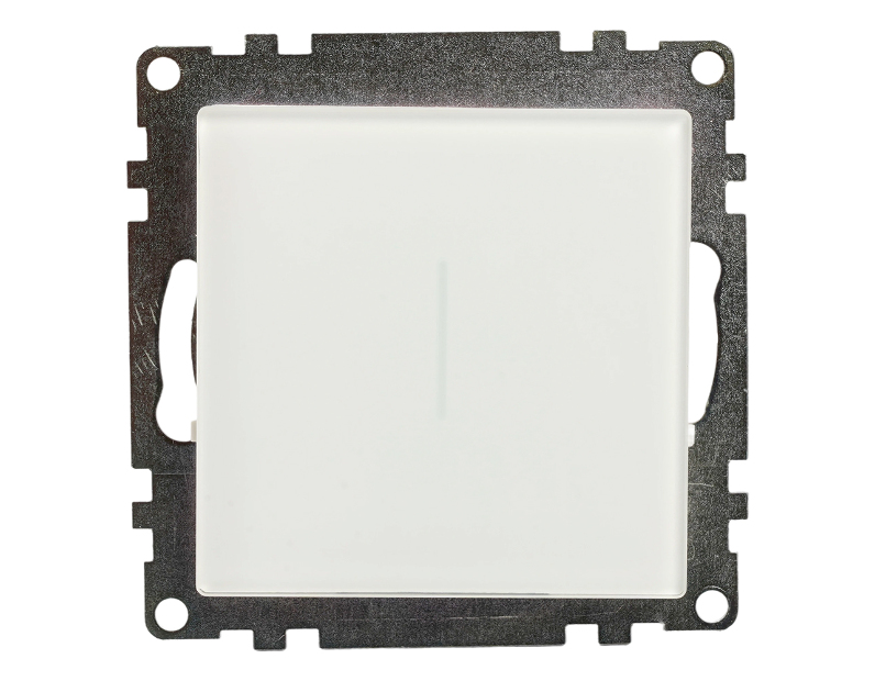Выключатель 1-клавишный сенсорный (механизм) 250В, 2,5А, серия Катрин, белый