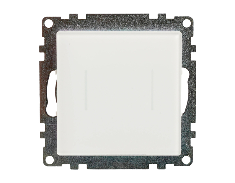 Выключатель 2-клавишный сенсорный (механизм) 250В, 5А, серия Катрин, белый