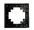 Рамка 1-местная для сенсорных механизмов, подсветки, стекло, STEKKER, GFR00-7001-05S, серия Катрин, черный