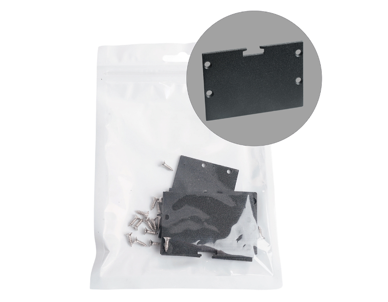 Заглушка без отверстия для профиля CAB257,  LD350 (комплект 4шт)