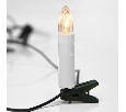Гирлянда светодиодная Свечи 20м, темно-зеленый ПВХ, 100 LED ТЕПЛЫЙ БЕЛЫЙ, не соединяется NEON-NIGHT