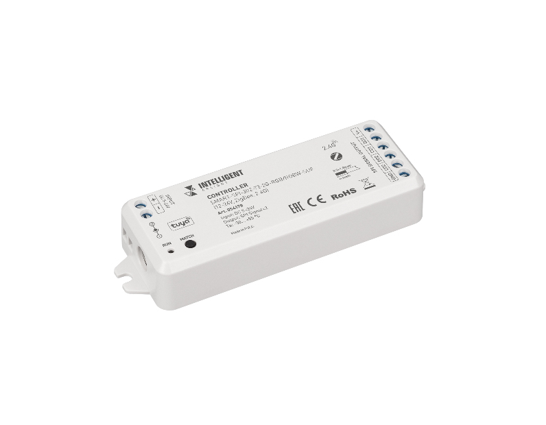 INTELLIGENT ARLIGHT Контроллер SMART-SPI-302-72-2G-RGB/RGBW-SUF (12-24V, ZigBee, 2.4G) (IARL, IP20 Пластик, 5 лет)