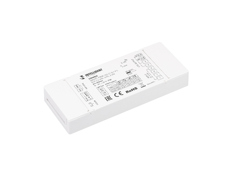 INTELLIGENT ARLIGHT Диммер SMART-PWM-102-72-SH-PS-SUF (12-48V, 2x7A, 2.4G) (IARL, IP20 Пластик, 5 лет)