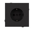 Механизм электрической розетки SCT-TENDO-MEU1-SFPL-BK (230V, 16A) (Arlight, -)