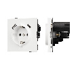 Механизм розетки с USB зарядкой SCT-TENDO-MUAC-SFPL-WH (230V, 16A) (Arlight, -)