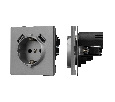 Механизм розетки с USB зарядкой SCT-TENDO-MUAA-PL-GR (230V, 16A) (Arlight, -)