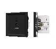 Механизм USB розетки SCT-TENDO-MUAC-SFPL-BK (5V, 3A, QC3) (Arlight, -)