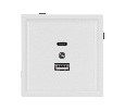Механизм USB розетки SCT-TENDO-MUAC-PL-WH (5V, 3A, QC3) (Arlight, -)
