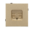 Механизм компьютерной розетки двойной SCT-TENDO-MPC2-SFPL-GD (RJ-45, CAT6) (Arlight, -)