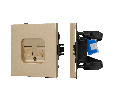 Механизм компьютерной розетки двойной SCT-TENDO-MPC2-SFPL-GD (RJ-45, CAT6) (Arlight, -)