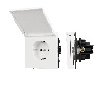 Механизм розетки влагозащищённый SCT-TENDO-MCP-SFPL-WH (230V, 16A) (Arlight, -)
