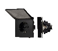 Механизм розетки влагозащищённый SCT-TENDO-MCP-PL-BK (230V, 16A) (Arlight, -)