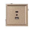 Механизм USB розетки SCT-TENDO-MUAC-PL-GD (5V, 3A, QC3) (Arlight, -)