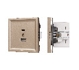 Механизм USB розетки SCT-TENDO-MUAC-PL-GD (5V, 3A, QC3) (Arlight, -)