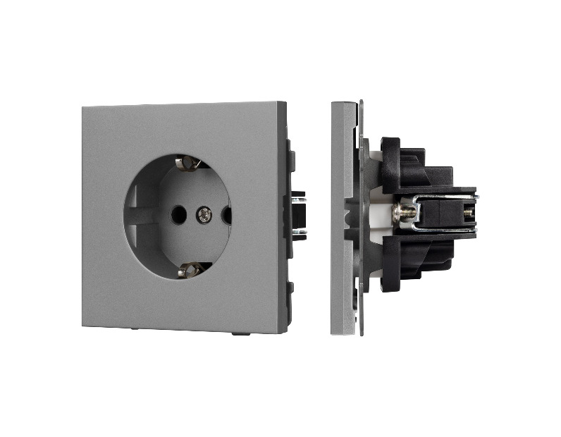 Механизм электрической розетки SCT-TENDO-MEU1-PL-GR (230V, 16A) (Arlight, -)