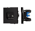 Механизм компьютерной розетки двойной SCT-TENDO-MPC2-PL-BK (RJ-45, CAT6) (Arlight, -)