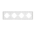 Рамка пластиковая FRM-TENDO-PL-4-WH (Arlight, -)