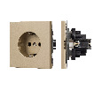 Механизм электрической розетки SCT-TENDO-MEU1-SFPL-GD (230V, 16A) (Arlight, -)