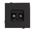 Механизм компьютерной розетки двойной SCT-TENDO-MPC2-SFPL-BK (RJ-45, CAT6) (Arlight, -)
