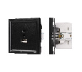 Механизм USB розетки SCT-TENDO-MUAC-PL-BK (5V, 3A, QC3) (Arlight, -)