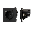 Механизм розетки с USB зарядкой SCT-TENDO-MUAC-SFPL-BK (230V, 16A) (Arlight, -)