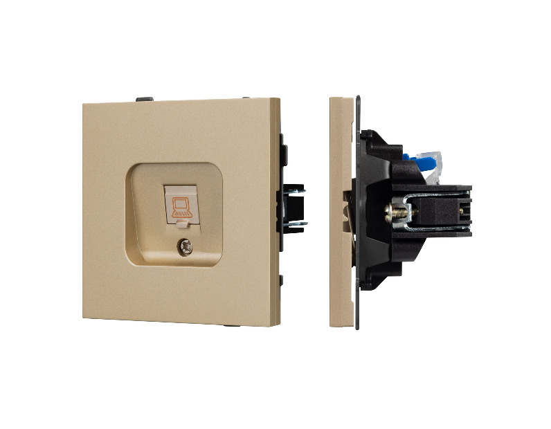 Механизм компьютерной розетки SCT-TENDO-MPC1-SFPL-GD (RJ-45, CAT6) (Arlight, -)