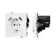 Механизм розетки с USB зарядкой SCT-TENDO-MUAA-PL-WH (230V, 16A) (Arlight, -)