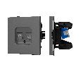 Механизм компьютерной розетки двойной SCT-TENDO-MPC2-SFPL-GR (RJ-45, CAT6) (Arlight, -)