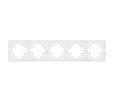 Рамка пластиковая FRM-TENDO-SFPL-5-WH (Arlight, -)