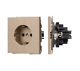 Механизм электрической розетки SCT-TENDO-MEU1-PL-GD (230V, 16A) (Arlight, -)
