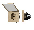 Механизм розетки влагозащищённый SCT-TENDO-MCP-SFPL-GD (230V, 16A) (Arlight, -)