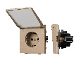 Механизм розетки влагозащищённый SCT-TENDO-MCP-PL-GD (230V, 16A) (Arlight, -)